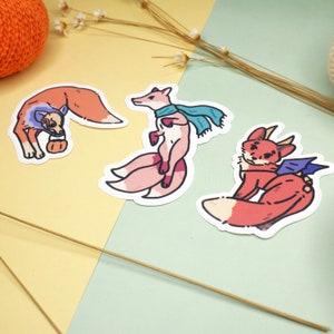 Demon Fox Sticker Halloween Sticker Fox