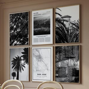 San Jose Gallery muurkunstset: zwart-witfotografie (digitale download)