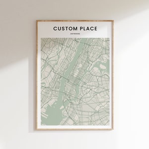 Mappa della città personalizzata, mappa minimalista stampabile, download della mappa, stampa della mappa minimalista, poster della mappa personalizzabile, regalo per viaggiatori