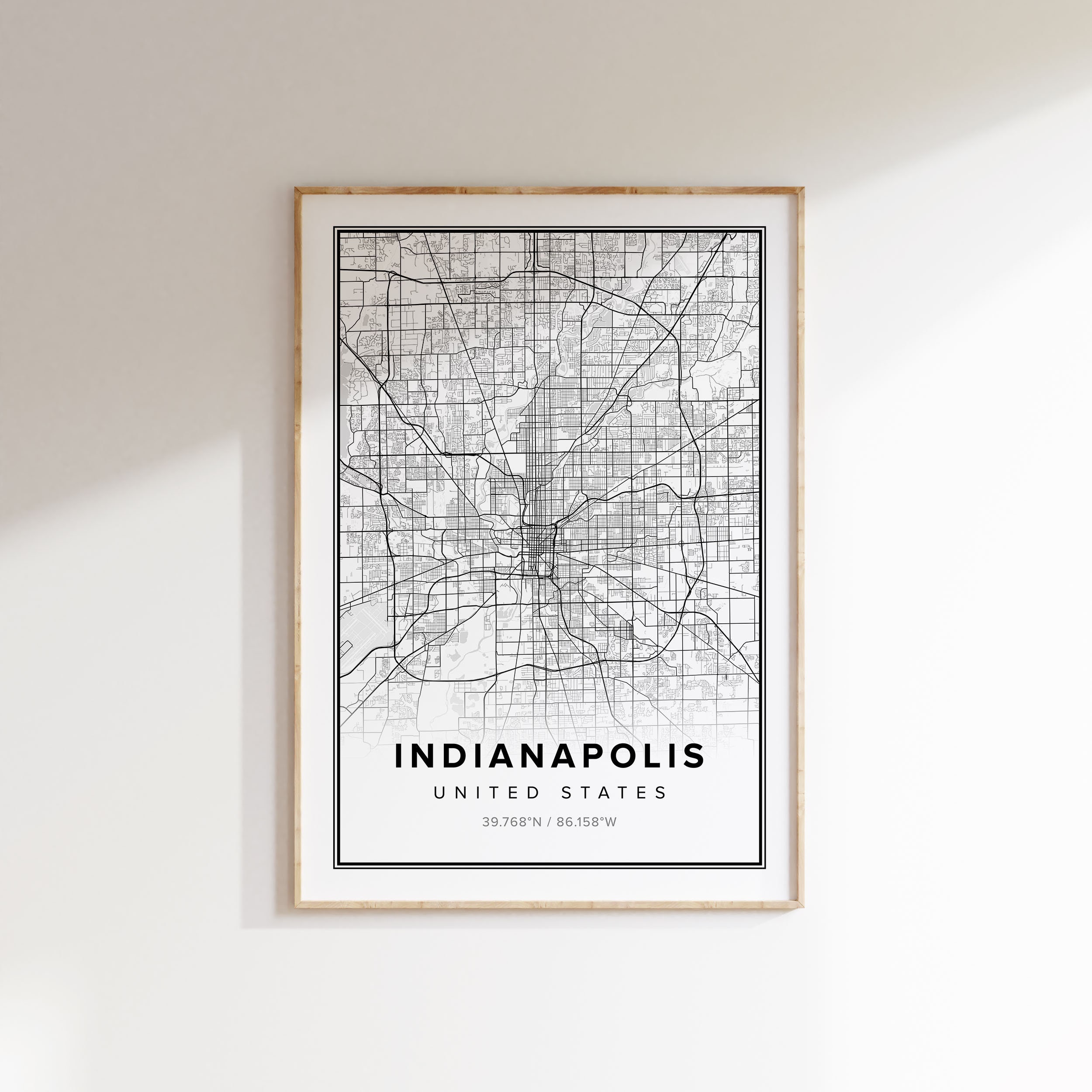 Indianapolis Art Print, Set of 3, Indianapolis Gallery Wall Art