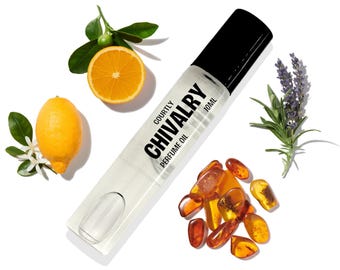 Holzig Zitrus Parfümöl Roll-On, Vegan Alkohol-frei Attar, 10ml
