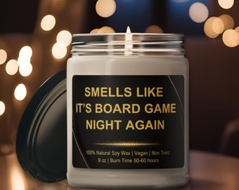 Board Game Lovers Funny Candle Smells Like Unique Board Game Room Decor Family Game Night Gift Board Game Nerdy Gifts Board Gamer Gifts