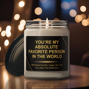 Saint Valentin Bestie Cadeau pour soeur longue distance Penser à vous Cadeau pour collègue Bougie amusante pour prendre soin de vous Boîte cadeau Cadeau d'anniversaire