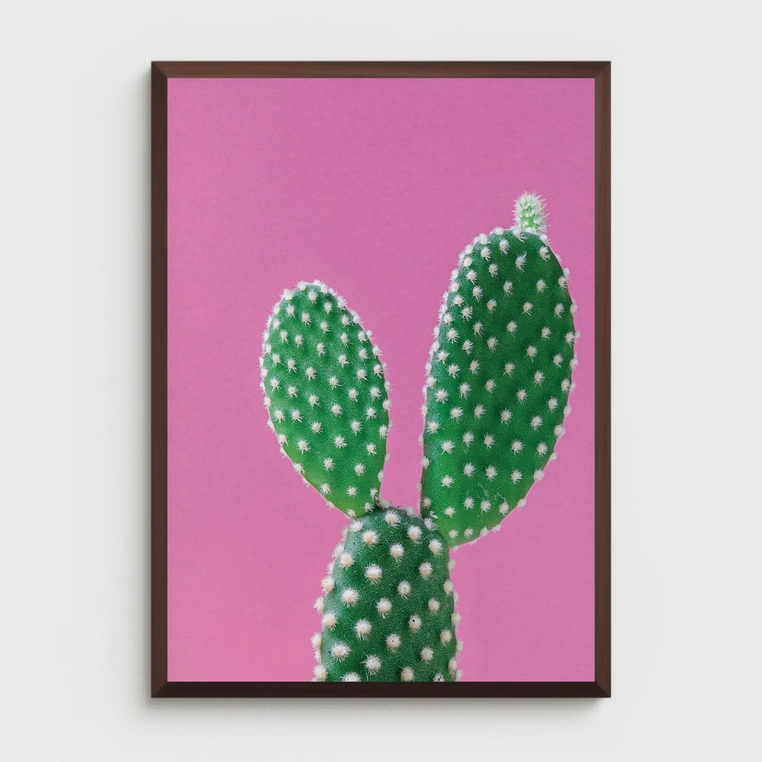 Colorful Cactus Print, Western Wall Decor, Cactus Wall Art, Minimalist