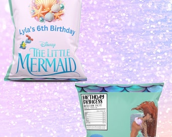 Little mermaid Theme Chip Bag