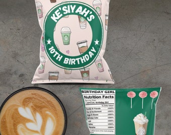 Starbucks Theme Chip Bag