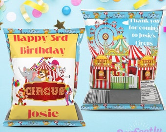 Circus Theme Chip Bag