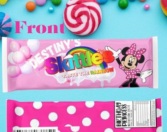 Minnie Mouse theme skittles