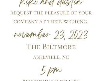 Simple Minimalist Daisy Wedding Invitation Printable