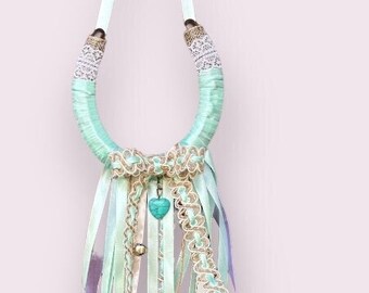 Lucky in Love Heart & Horseshoe Necklace