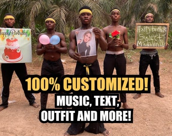 ¡Saludos en vídeo desde África 100% personalizados! ¡Cumpleaños y más!