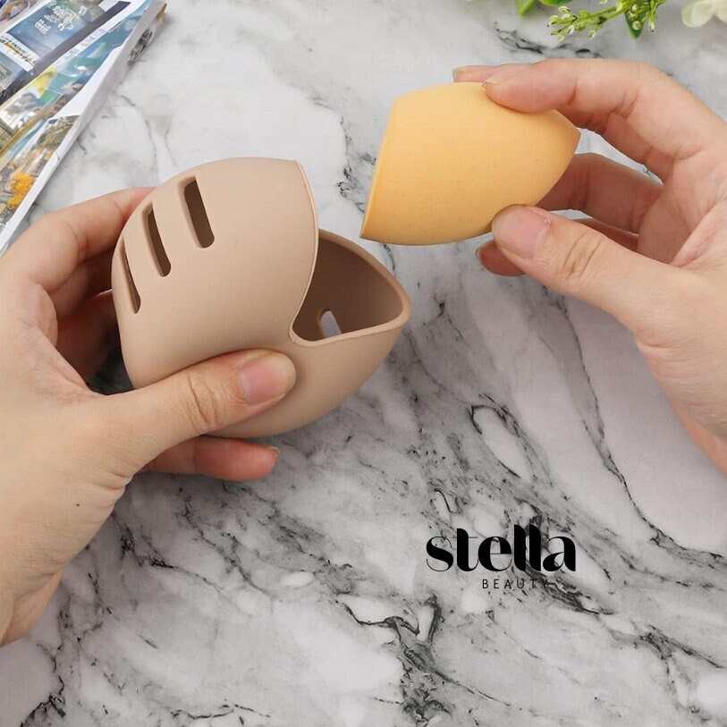 Makeup Sponge Holder Silicone Sponge Blender Holder Dustproof Beauty B –  BABACLICK