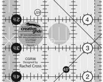 Creative Grids Quilt Ruler 3-1/2in x 6-1/2in - CGR36