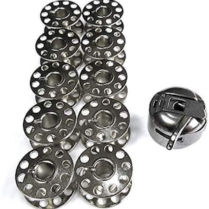 Bobbin case with 10 bobbins Sewing Machines Replacement Bobbins for Brother, Janome, Singer, Bernina, Toyata, Anime, Kenmore, Elna,...