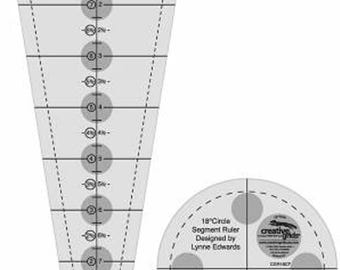Creative Grids 18 Degree Dresden Plate Quilt Ruler - CGR18CF