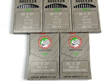 50 Organ Dcx27 B27 B-27 Needles for Industrial Serger Overlock Machine Juki Pegasus