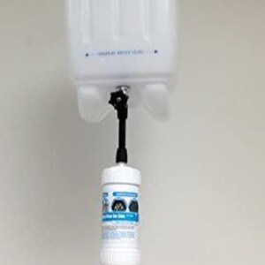 May include: A white water cooler with the text "ACE-HI" on the front. A water filter is attached to the cooler with a clear tube.