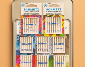 Schmetz Sewing Machine Needles Universal, Ballpoint, Stretch, Denim, Leather, Embroidery, Quilting, Microtex, Twin, All Types & Sizes