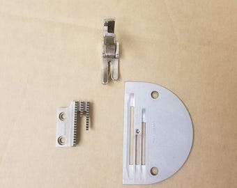 Genuine Juki Needle 110-28008 Feed Dog B1613012A00 for industrial single needle sewing machine with Presser Foot for juki DDL-8700 and more