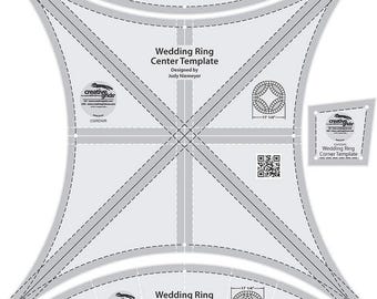 Creative Grids Double Wedding Ring Templates Quilt Ruler - CGRDWR