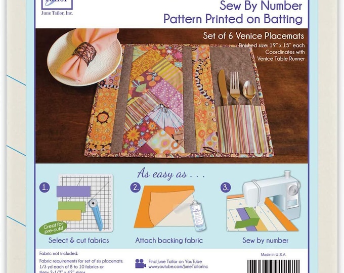 June Tailor JT-1457 Quilt-As/Go Tafelset Venice June Tailor JT-1457 Quilt-As/Go Tafelset Venice