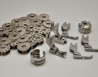 Juki DDL-8700 Essentials Kit Bobbins, Presser Feet, and Bobbin Cases for Juki, Singer, Consew