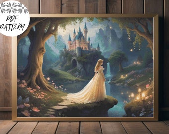 Fairytale Cross Stitch Pattern: Fantasy Fiction Embroidery (PDF Pattern)