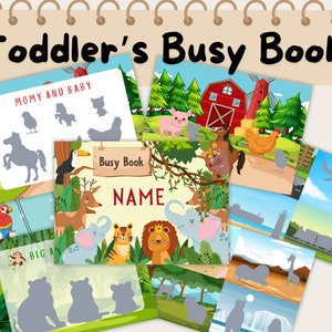 Kleinkinder beschäftigt Buch, Flauschbuch, Bildung, beschäftigt Buchvorlage, digitales Produkt, sofortiger Download, druckbare DIY Kleinkind Binder Buch, Vorschule