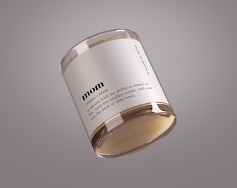 Mother's Day Candle Label Template: Mom Definition (Digital Product)