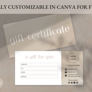 Digital Gift Certificate Template Digital Dowlnad e gift Card fancy Digital Gift Certificate Template Digital Dowlnad e gift Card fancy