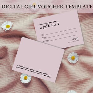 Buono regalo digitale, buono regalo modificabile, download immediato, modello Canva, personalizzato in base al tuo marchio, buono regalo stampabile, buono regalo fai da te, regalo moderno