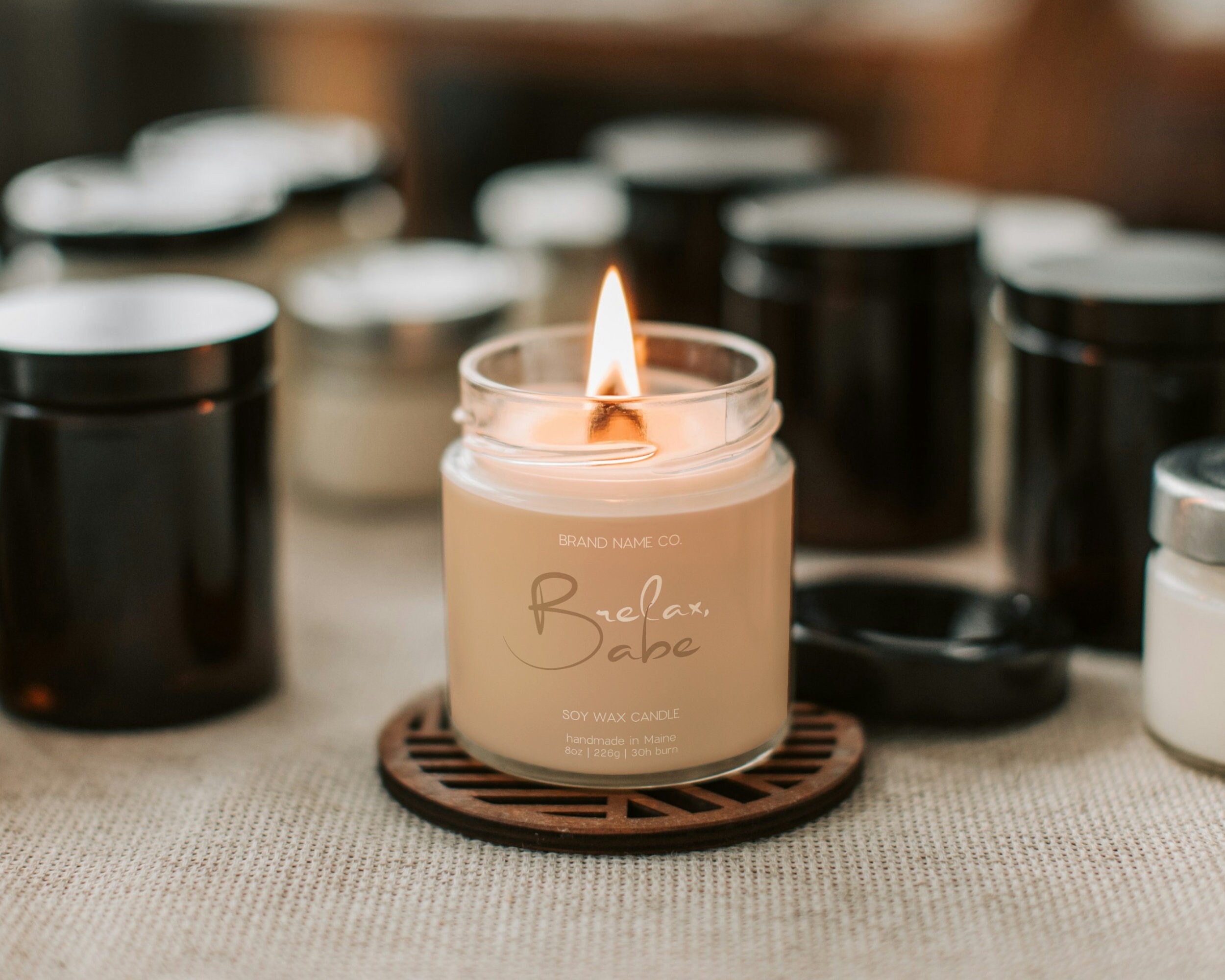 Printable Candle Label Template, Personalize to Your Own Brand, DIY ...