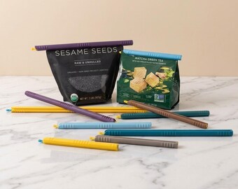 Airtight Bag Sealer Clips | Chip Snack Cereal Resealer Set | Pantry Organization | Kitchen Gadge Must-Have | Food Saver Bag Clips