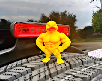 Muscle Duck for Jeep Dashboard Ornament - Not Your Grandpa’s | Jeep Ducking Exchange Gift | Cute Car Accessories | Jeep Wrangler Accessories