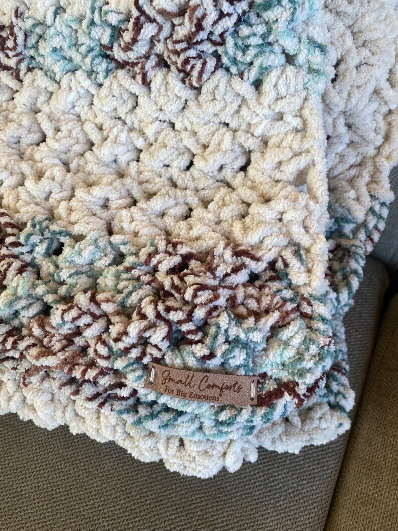 Large Afghan Blanket, Yarn Bee Cozy Traditions Yarn, 50x75, This