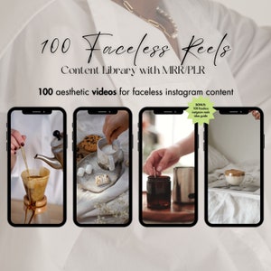 Faceless Videos with MRR For Instagram Reels | Aesthetic Videos with Master Resell Rights | Done For You Faceless Instagram Templates