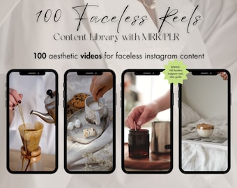 Faceless Videos with MRR For Instagram Reels | Aesthetic Videos with Master Resell Rights | Done For You Faceless Instagram Templates