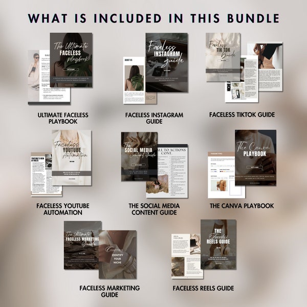 The Ultimate Faceless Marketing Blueprint Bundle -FREE if you get UBC today: 8 Guides, Make Passive Income without showing your face MRR/Plr