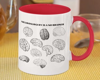 Neurochirurgische Eingriffe sind ein Kinderspiel Neurochirugie Tasse | Gehirn-Chirurgie-Tasse | Arzthelferin Tasse | Krankenschwester Becher