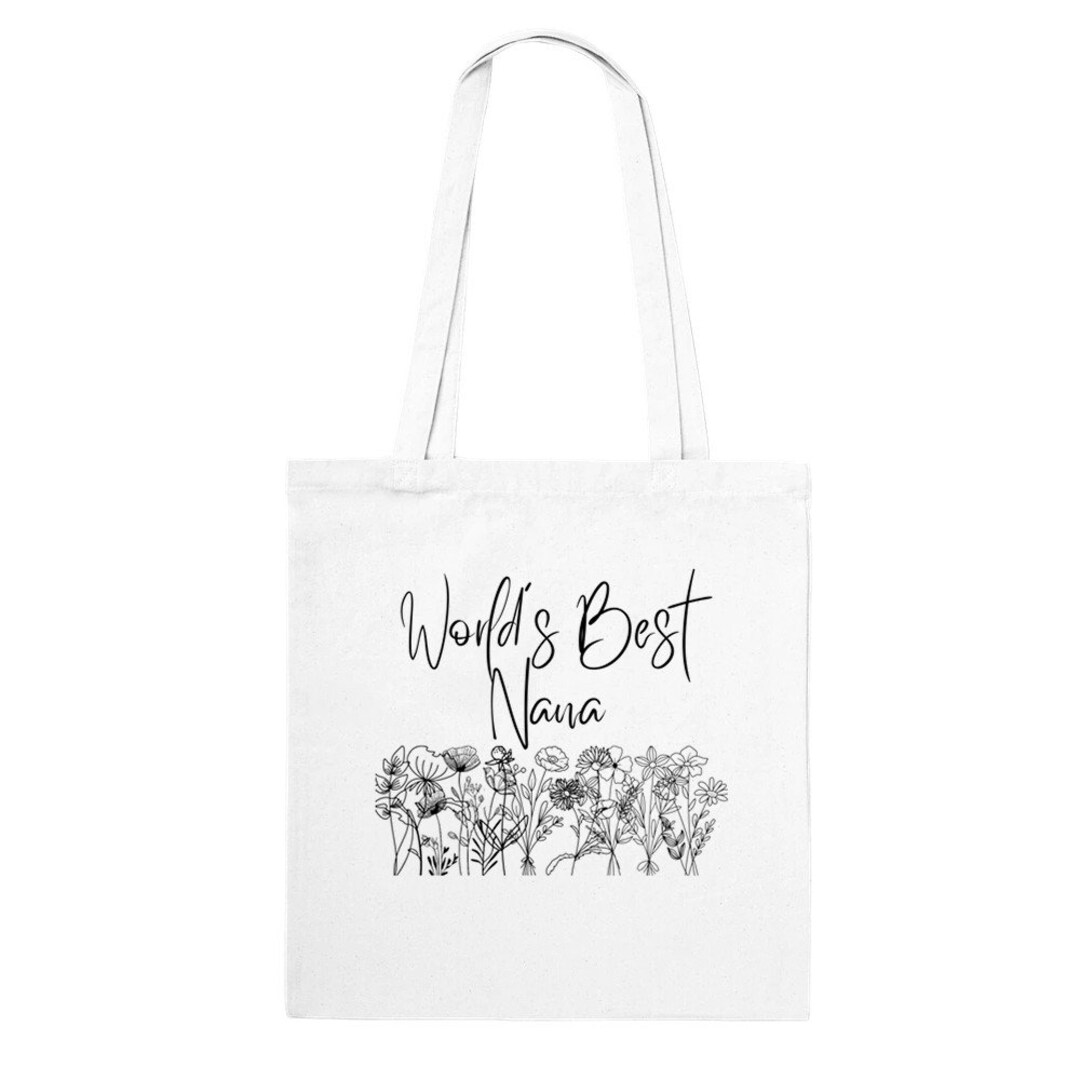 CafePress "World's Best Nana" Natural Canvas Tote Bag - Reusable Shopping Bag With Handles