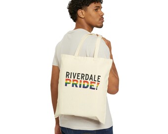 Riverdale LGBTQ+ Pride Tote Bag, Gay Pride Bag, Lesbian Pride Bag, Riverdale Bronx Bag, Bisexual Pride Bag, Pride Flag Bag, Rainbow Bag