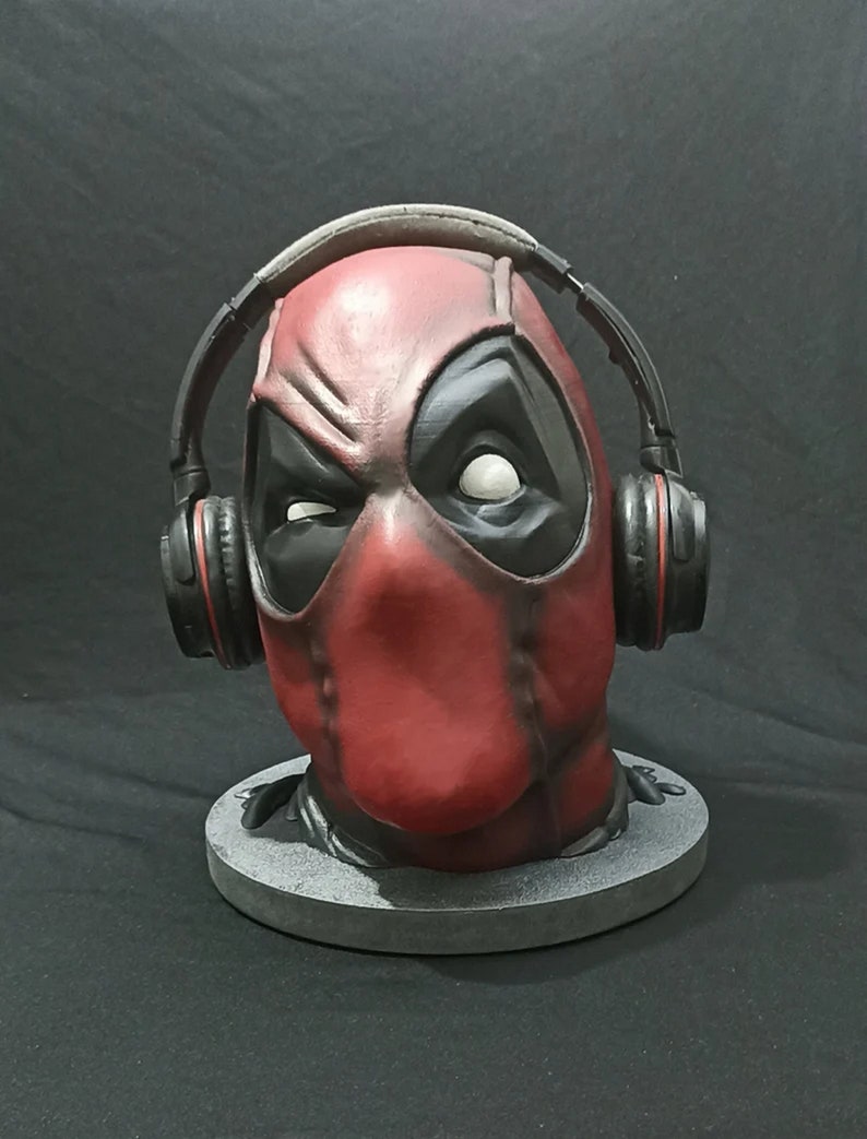 Deadpool Headphone Holder Printable STL File for 3D Printer 3D Model