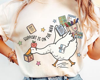 Comfortkleuren Silly Goose shirt speciaal onderwijs leraar, grappig cadeau leraar speciaal onderwijs, SPED shirt leraar, shirt speciaal onderwijsteam