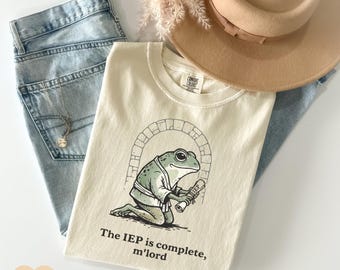 School Psychologist Shirt Special Education IEP Comfort Colors Tshirt IEP Tee Frog Funny Gift For SPED Inclusion Teacher