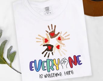 Big Fan Of Human Rights Shirt Social Justice Shirt, Welcome Here Shirt, Inclusion Shirts, Equality t shirt, Diverse Abilities