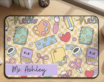 Teacher Desk Mat, Classroom Decor Desk Mat, Teacher Appreciation Gift, Back to School, Mouse Pad Gift for Teacher, Educator Desk Accessories