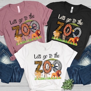 Camiseta de equipo del zoológico, camiseta de viaje al zoológico, camiseta de viaje familiar, camiseta familiar del zoológico, camiseta del parque nacional, regalo para amantes de los animales, camiseta de vida silvestre, excursión escolar