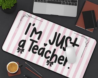 Teacher Desk Mat, Classroom Decor Desk Mat, Teacher Appreciation Gift, Mouse Pad for Teacher, Educator Desk Accessories Decor
