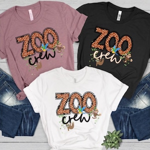 Camiseta de equipo del zoológico, camiseta de viaje al zoológico, camiseta de viaje familiar, camiseta familiar del zoológico, camiseta del parque nacional, regalo para amantes de los animales, camiseta de vida silvestre, excursión escolar