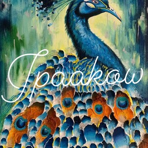 Estampado de pavo real